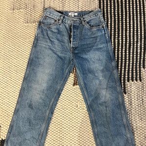 RE/DONE 90s High Rise Loose Medium Vain Size 27